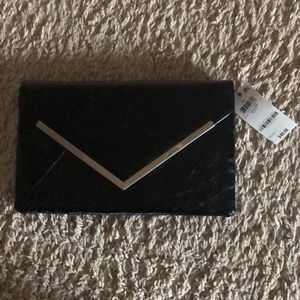 I.N.C. Black envelope clutch